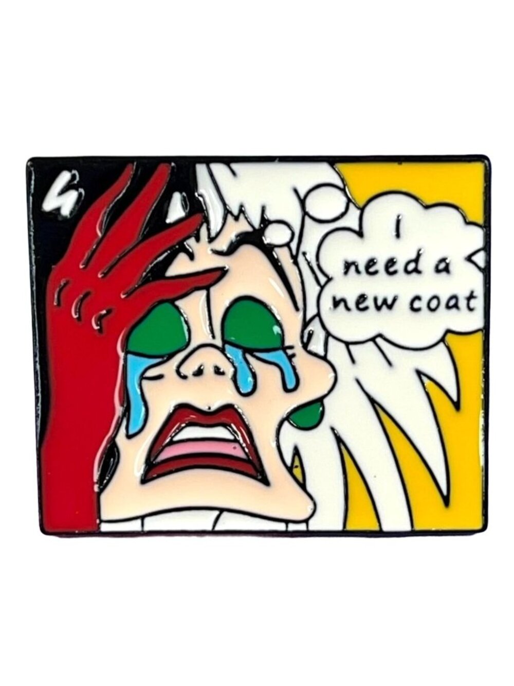 Cruella Villain Lapel Pin 101 Dalmatian Coat Enamel Badge Brooch Pin Accessories